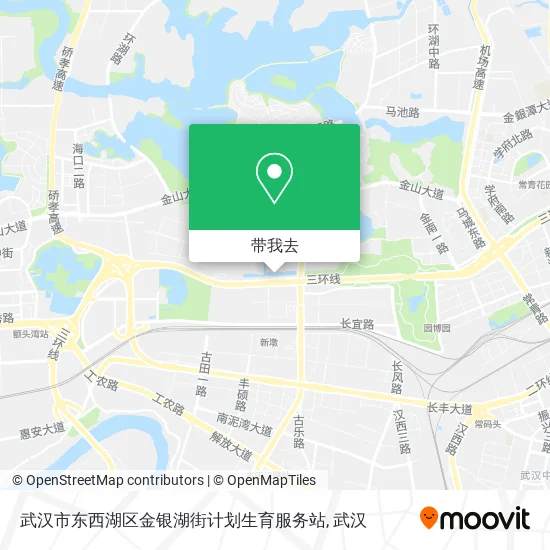 武汉市东西湖区金银湖街计划生育服务站地图