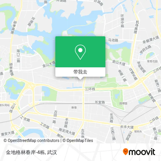 金地格林春岸-4栋地图