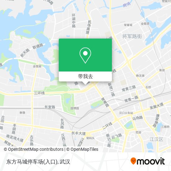 东方马城停车场(入口)地图