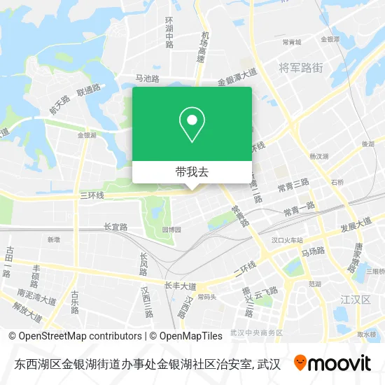东西湖区金银湖街道办事处金银湖社区治安室地图