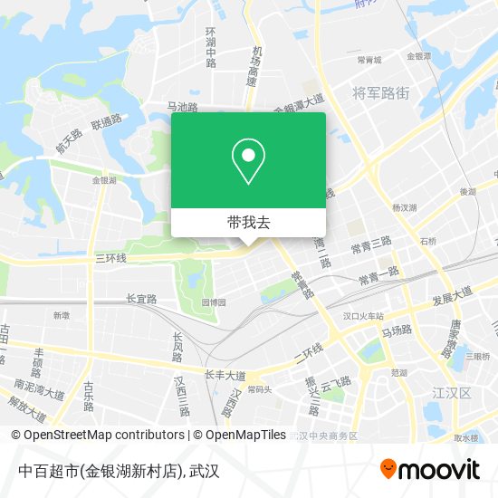 中百超市(金银湖新村店)地图