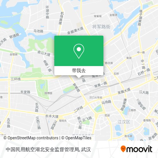 中国民用航空湖北安全监督管理局地图