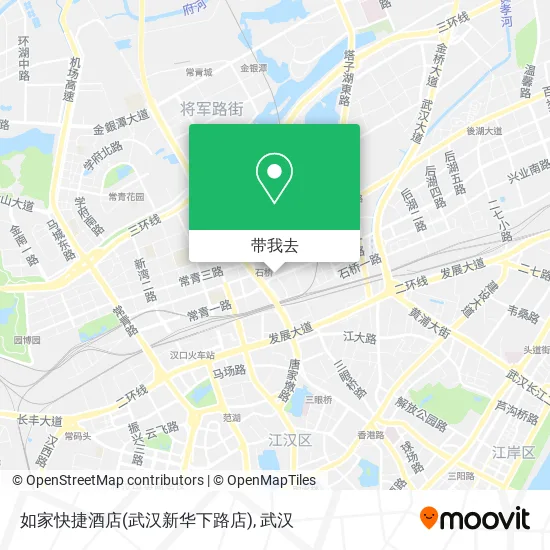 如家快捷酒店(武汉新华下路店)地图