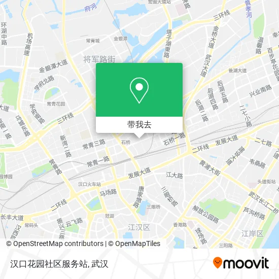 汉口花园社区服务站地图