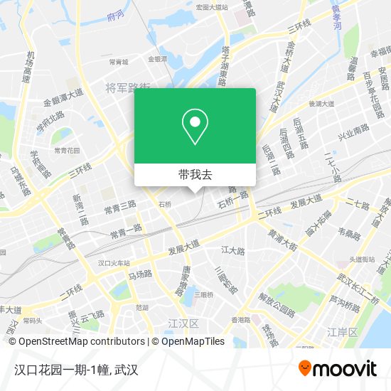 汉口花园一期-1幢地图