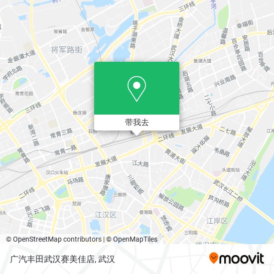 广汽丰田武汉赛美佳店地图