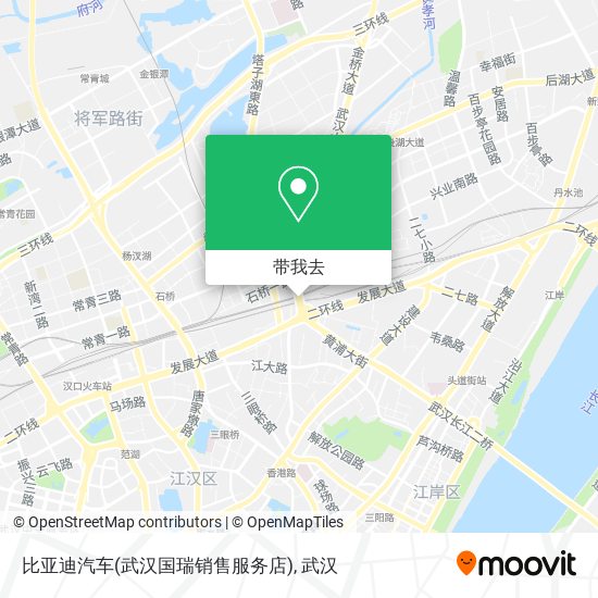 比亚迪汽车(武汉国瑞销售服务店)地图