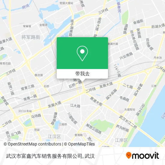 武汉市富鑫汽车销售服务有限公司地图