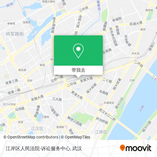 江岸区人民法院-诉讼服务中心地图