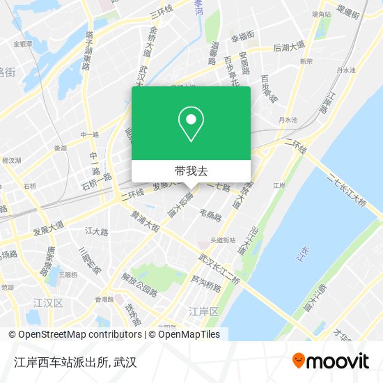 江岸西车站派出所地图