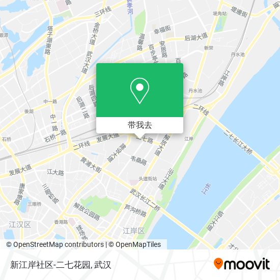 新江岸社区-二七花园地图
