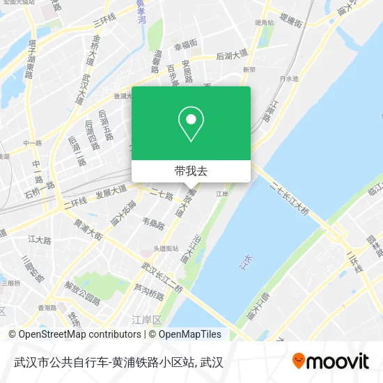 武汉市公共自行车-黄浦铁路小区站地图