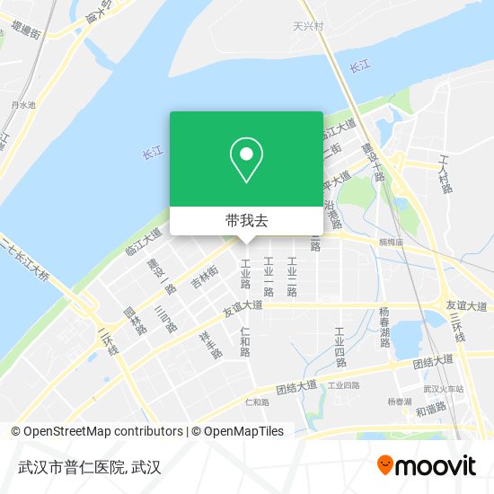 武汉市普仁医院地图