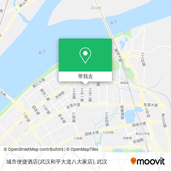 城市便捷酒店(武汉和平大道八大家店)地图