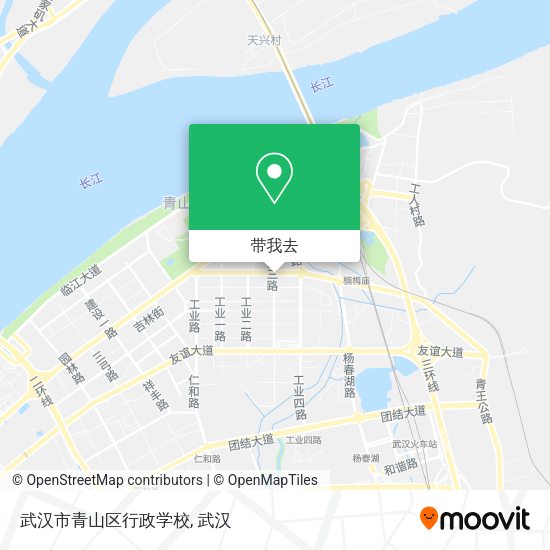 武汉市青山区行政学校地图