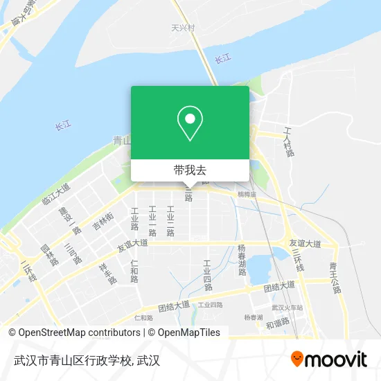 武汉市青山区行政学校地图