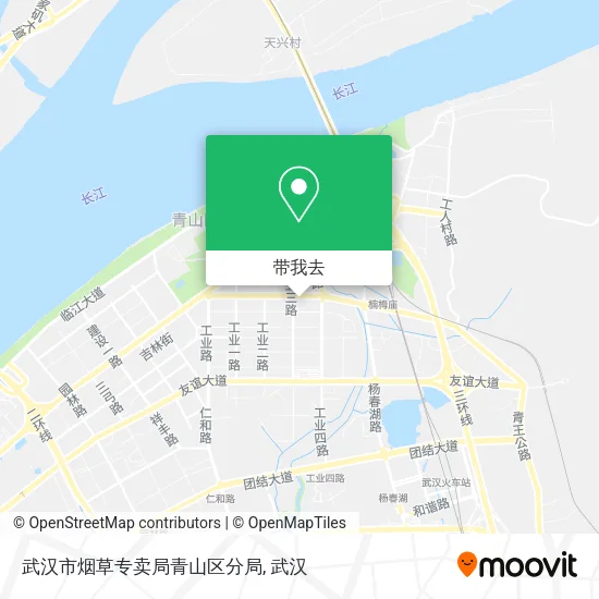 武汉市烟草专卖局青山区分局地图