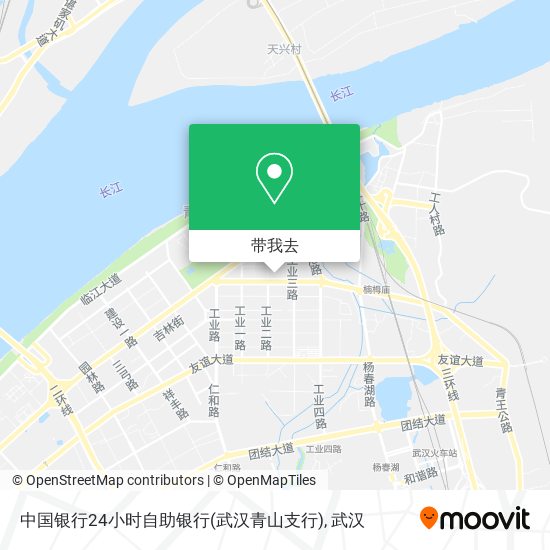 中国银行24小时自助银行(武汉青山支行)地图