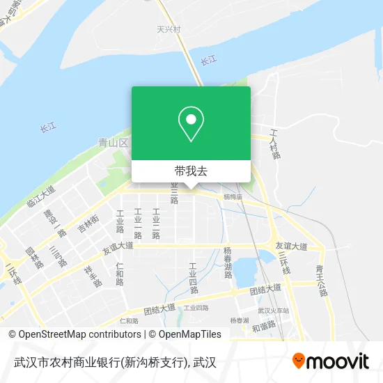 武汉市农村商业银行(新沟桥支行)地图