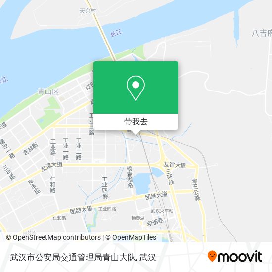 武汉市公安局交通管理局青山大队地图