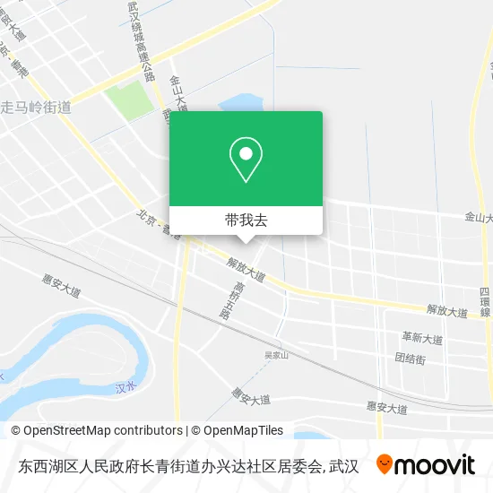 东西湖区人民政府长青街道办兴达社区居委会地图