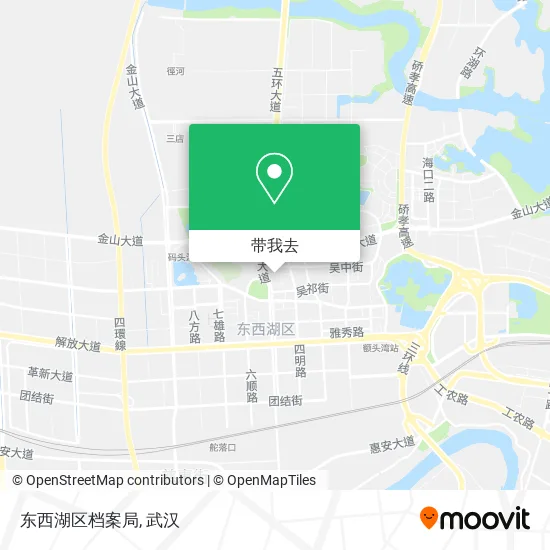 东西湖区档案局地图