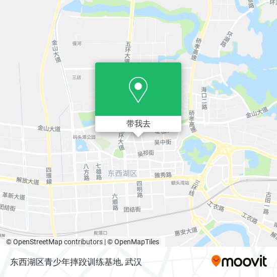 东西湖区青少年摔跤训练基地地图