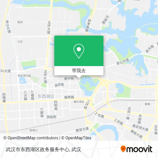 武汉市东西湖区政务服务中心地图