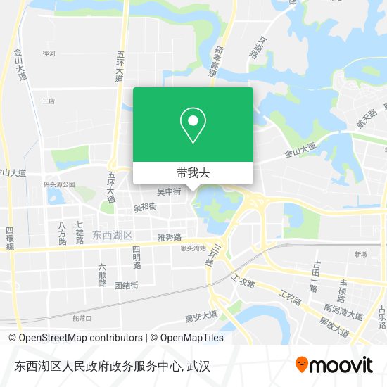东西湖区人民政府政务服务中心地图