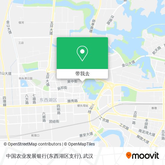 中国农业发展银行(东西湖区支行)地图