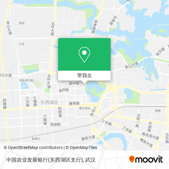 中国农业发展银行(东西湖区支行)地图
