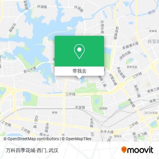 万科四季花城-西门地图