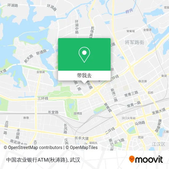 中国农业银行ATM(秋涛路)地图