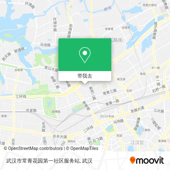 武汉市常青花园第一社区服务站地图