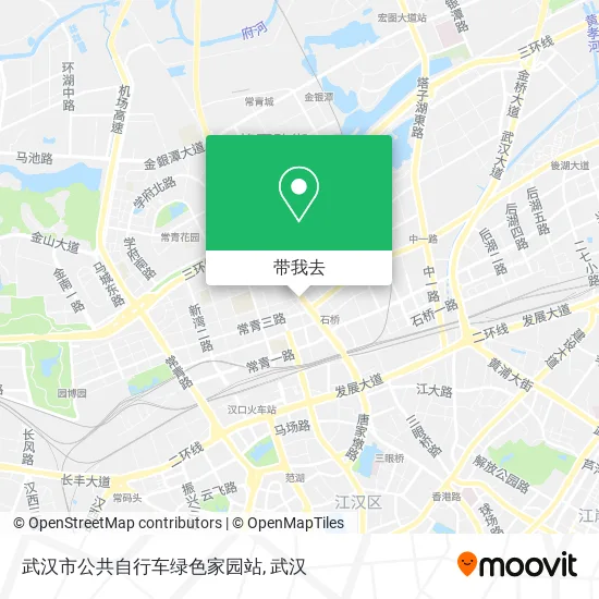 武汉市公共自行车绿色家园站地图