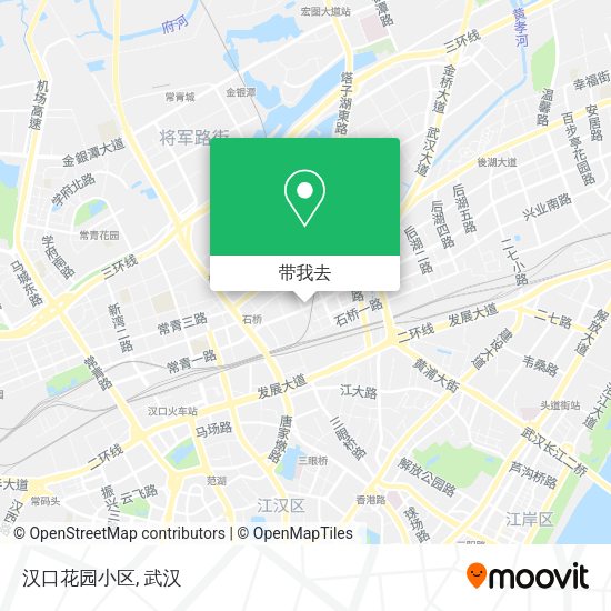 汉口花园小区地图