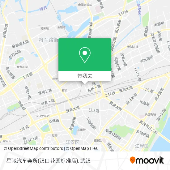 星驰汽车会所(汉口花园标准店)地图