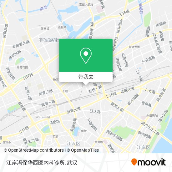 江岸冯保华西医内科诊所地图