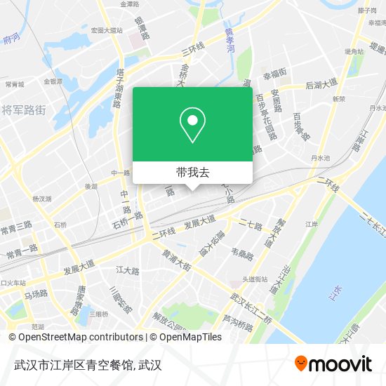 武汉市江岸区青空餐馆地图