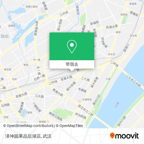 泽坤园果品后湖店地图