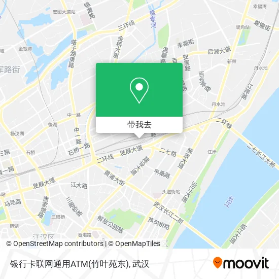 银行卡联网通用ATM(竹叶苑东)地图