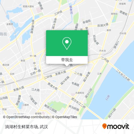 淌湖村生鲜菜市场地图