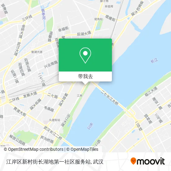 江岸区新村街长湖地第一社区服务站地图