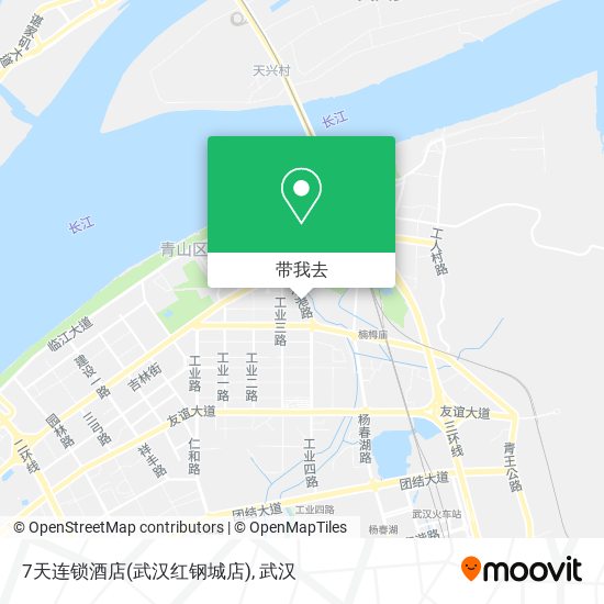 7天连锁酒店(武汉红钢城店)地图