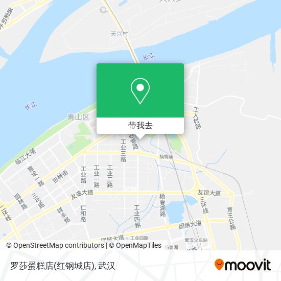 罗莎蛋糕店(红钢城店)地图