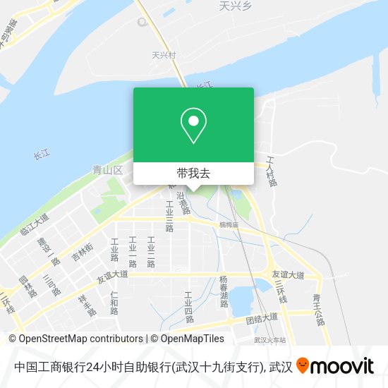 中国工商银行24小时自助银行(武汉十九街支行)地图
