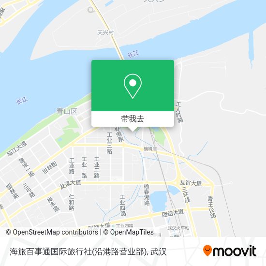 海旅百事通国际旅行社(沿港路营业部)地图