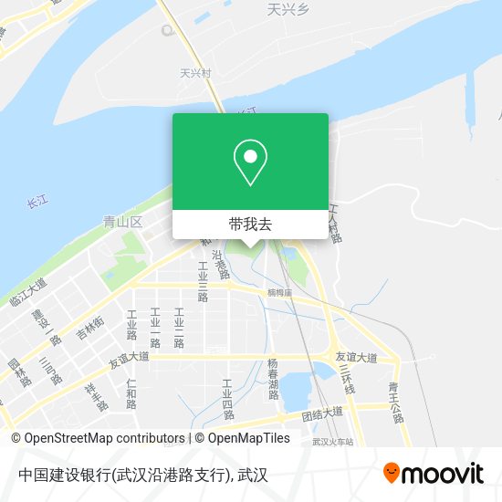 中国建设银行(武汉沿港路支行)地图