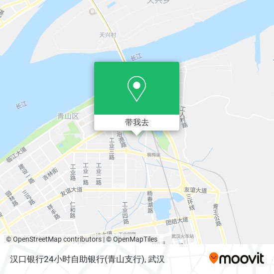 汉口银行24小时自助银行(青山支行)地图
