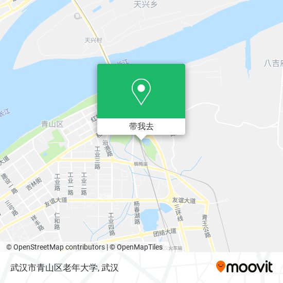 武汉市青山区老年大学地图